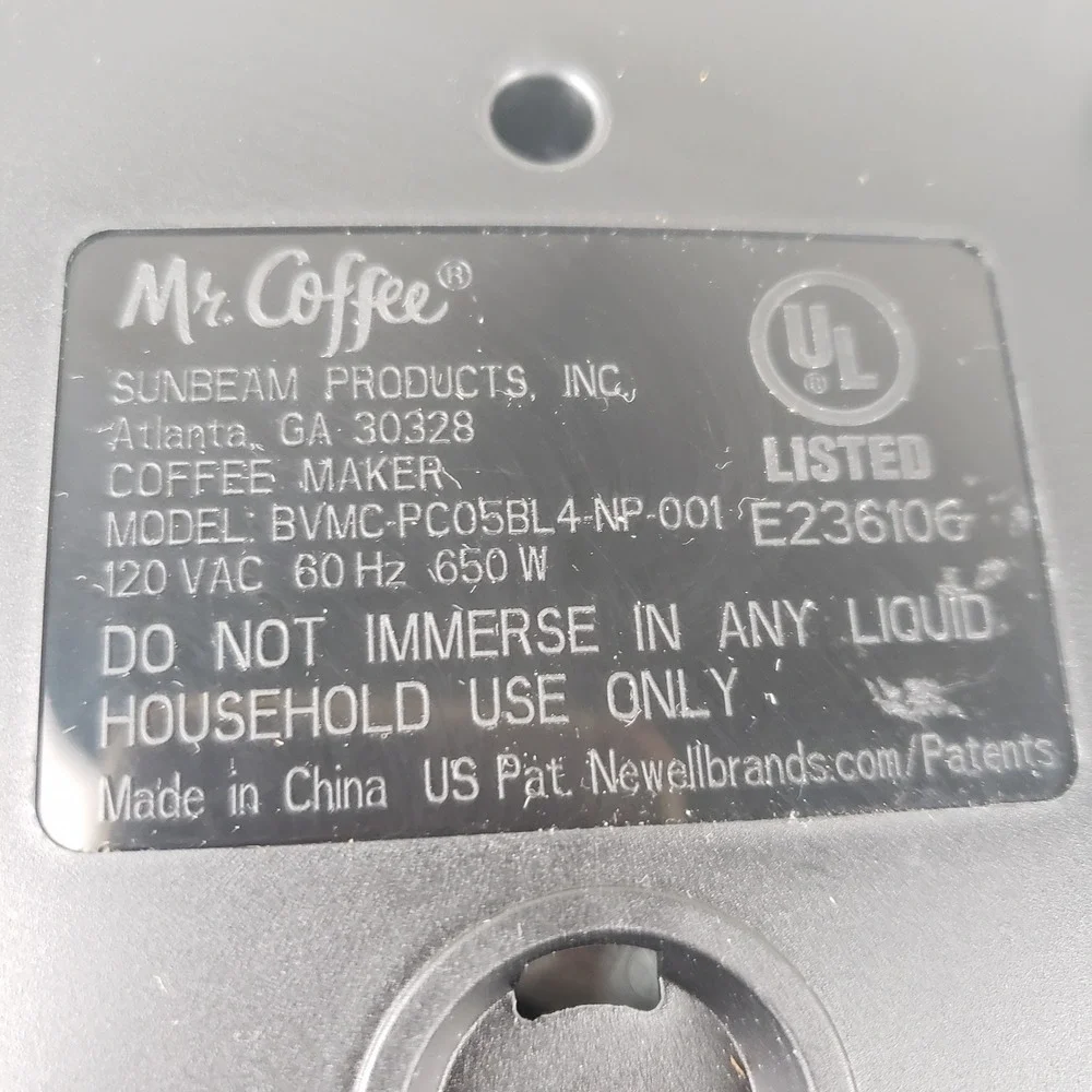 Mr. Coffee 5-Cup Programmable Coffee Maker Black BVMC-PC05BL4-NP-001